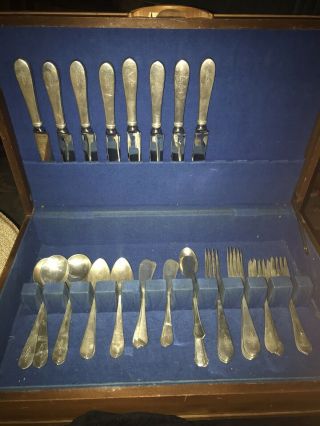 Vintage Sterling Silver Silverware Set With Engraving Of The Letter B.  925Silver 2