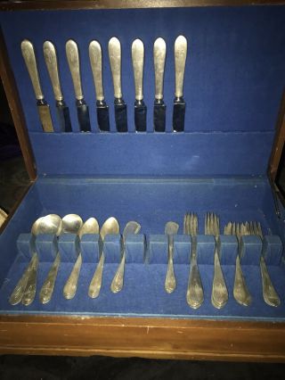 Vintage Sterling Silver Silverware Set With Engraving Of The Letter B.  925Silver 3