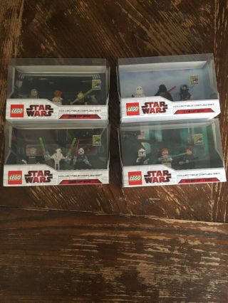Lego Star Wars Sdcc 2009 Collectible Display Set Of 4 Extremely Rare