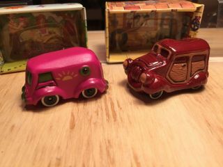 1976 Wallace Berrie Set Of 2 Funkymobiles With Complete Boxes -