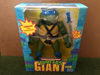 Vintage 1989 Tmnt Teenage Mutant Ninja Turtles Leonardo Giant Action Figure
