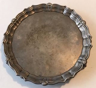 Antique TIFFANY & Co London Sterling Footed Salver Tray by HAWKSWORTH,  EYRE & Co 3