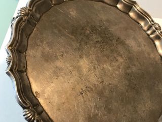 Antique TIFFANY & Co London Sterling Footed Salver Tray by HAWKSWORTH,  EYRE & Co 6