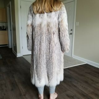 Luxurious and Flawless Women ' s Adolfo Canadian Lynx Fur Coat 9