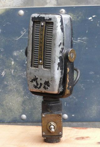 LARGE VINTAGE SELMER TRUVOICE TV77 RIBBON MICROPHONE MIC RESLO T.  V.  RCA EMI GEC 12