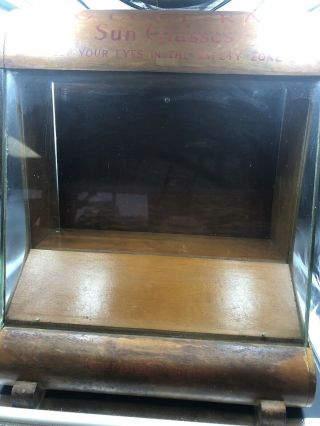 Vintage Cool - Ray Sunglass Display Glass Case Counter Keep Your Eyes In The Zone 2