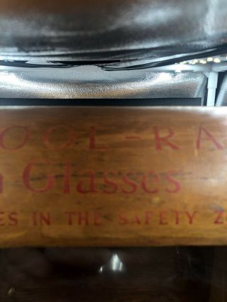 Vintage Cool - Ray Sunglass Display Glass Case Counter Keep Your Eyes In The Zone 8