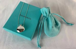 Tiffany & Co Elsa Peretti Sterling Perfume Bottle Pendant Necklace Vintage