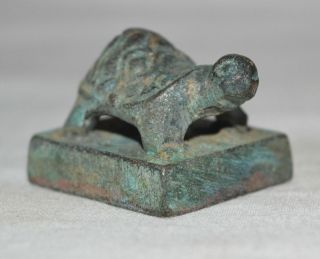 China Old Tortoise Seal Ancient Qin Han Kingdom Military Power Symbol Stamp 军司马印