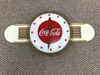 Coca - Cola Clock With Kay Style Attachments Rare Vintage Antique