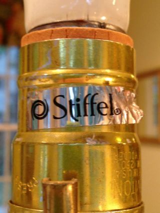 Vintage STIFFEL BRASS & CRYSTAL 36 