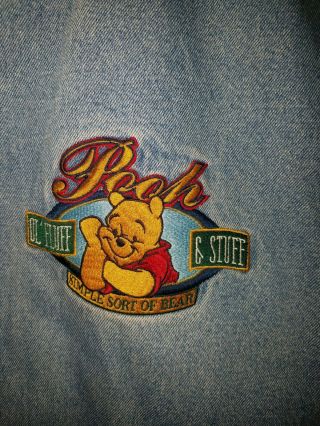 Vintage Disney Winnie the Pooh Denim Varsity Jacket Size Large XXXTentacion 3