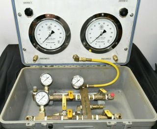 Divers Supply Surface Topside Supply Manifold Gauges 2 Divers With Case