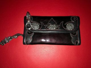 Bill Wall Leather Chopper Rare 1 Off Wallet With Chain Holder Silver