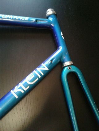 Klein Quantum Race Frame 60cm Blue RARE VINTAGE Aluminum Road Bike 12