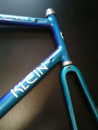 Klein Quantum Race Frame 60cm Blue RARE VINTAGE Aluminum Road Bike 3