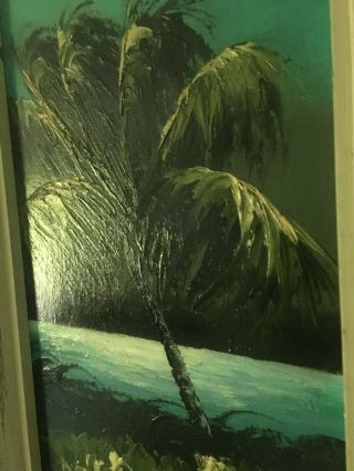 Very Rare and Early Florida Highwaymen Painting on Upson Board 2