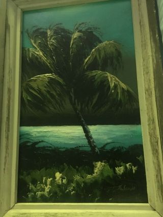 Very Rare and Early Florida Highwaymen Painting on Upson Board 5