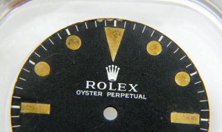 Vintage Rolex Submariner 5513 Feet First Matte Black Pumpkin Watch Dial 2