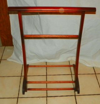 Vintage Solid Mahogany Quilt Rack