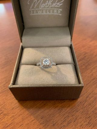 GIA Certified diamond engagement ring Rose Gold Halo CUSTOM wedding vintage 7