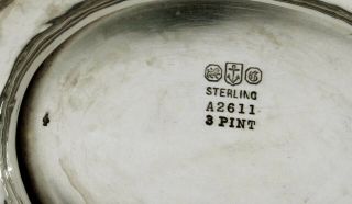 Gorham Sterling Coffee Pot 1917 Hand Decorated - 42 Oz. 8