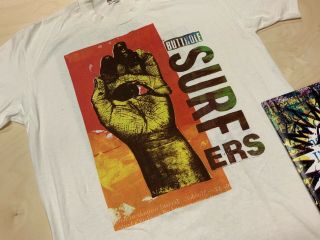 Rare Vintage 1994 Butthole Surfers DON ROCK T Shirt HAND EYE Terror Worldwide 5
