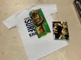 Rare Vintage 1994 Butthole Surfers DON ROCK T Shirt HAND EYE Terror Worldwide 6