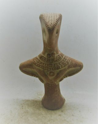 Finest Circa 2800 - 2000bce Early Indus Valley Terracotta Fertility Figure