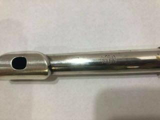 Vintage 1955 William S.  Haynes Co.  Solid Silver French Model Flute 7