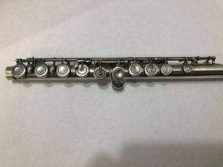 Vintage 1955 William S.  Haynes Co.  Solid Silver French Model Flute 9