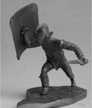 Historical Tin Figures Gladiator Secutor With A Sword And Shield 54mm 1/32 Gl5