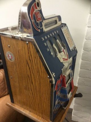 Vintage Mills Castle Front Dime Slot Machine 5