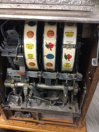 Vintage Mills Castle Front Dime Slot Machine 7