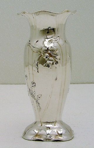 Gorham Sterling Silver Martele Art Nouveau Vase A/FT Motif 9584 fine 4