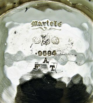 Gorham Sterling Silver Martele Art Nouveau Vase A/FT Motif 9584 fine 8