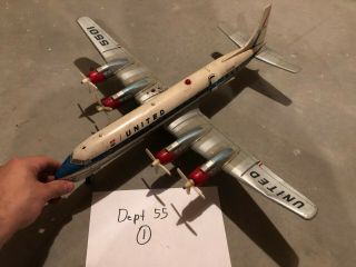 Vintage Tin Cragstan American Airlines Jet Plane Japan Battery Toy Airplane