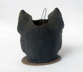 Antique Halloween Black Cat Lantern Paper Mache Circa 1910 3