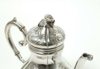 Sterling Silver coffee pot.  Denmark,  workshop Anton Dragsted 3