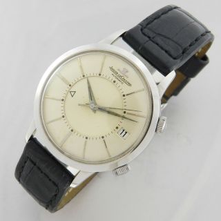 Jaeger Lecoultre Memovox E855 Jumbo Automatic Date Stainless Steel Vintage Watch
