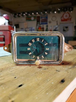Nos 1940 Chevrolet Clock Gm Accessory Special Master Deluxe 40 Chevy