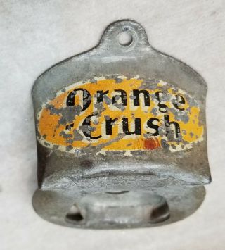 Vintage 1930s Orange Crush Wall Bottle Opener.