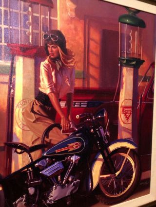 David Uhl “ROSE” RARE Artist Proof AP 9/15 HD Knucklehead Giclée Canvas 6