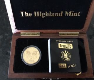 JOE MONTANA 1 Ounce Solid Pure gold Coin HOF Highland Rare SF 2