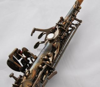 Professional Antique Sopranino Saxophone Eb sax Low Bb high F Italian pads 6