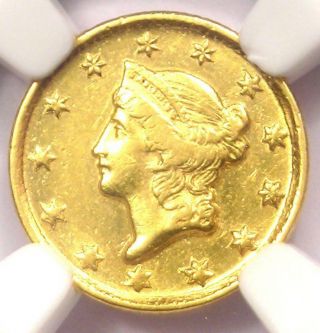 1850 - D Liberty Gold Dollar G$1 - Certified Ngc Au Detail - Rare Dahlonega Coin