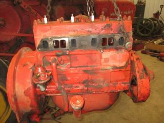 Running Continental F140 Long Block Engine Antique Tractor