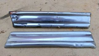 1942 1946 Ford Cowl Stainless Trim Moldings Pair