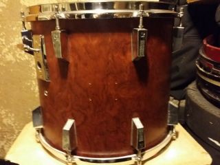 Rare Vintage Sonor Signature Lite 15 X 13 Birch Shell Tom Bubinga In/out Germany