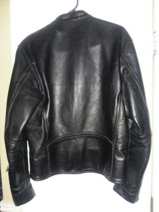 Vintage Vanson Cafe Racer Leather Motorcycle Jacket Size 42 mens Boston Mass. 2
